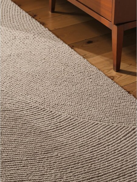 Béžový ručně tkaný vlněný běhoun 80x200 cm Calmio – Hanse Home