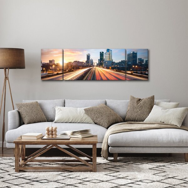 Obraz - Cesta velkoměsta (170x50 cm)