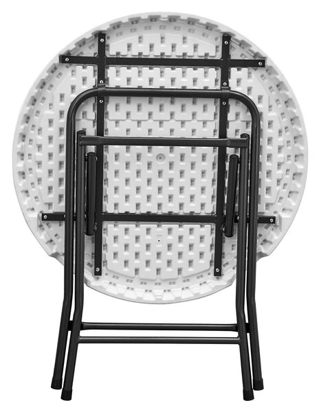 Kulatý zahradní jídelní stůl ø 80 cm – Rojaplast