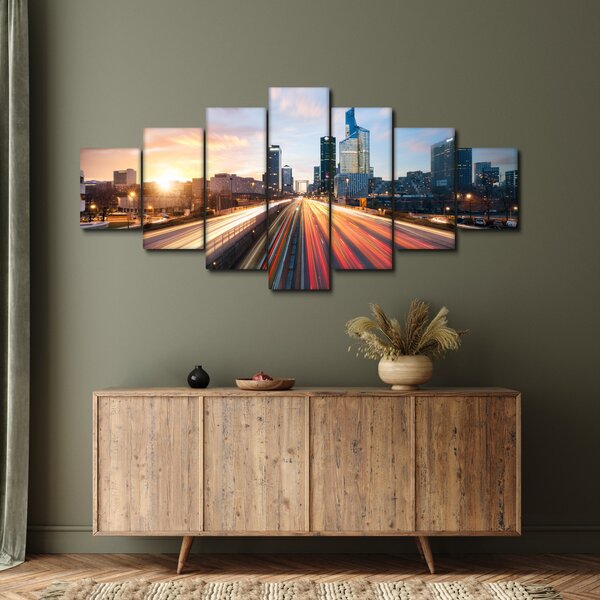 Obraz - Cesta velkoměsta (210x100 cm)
