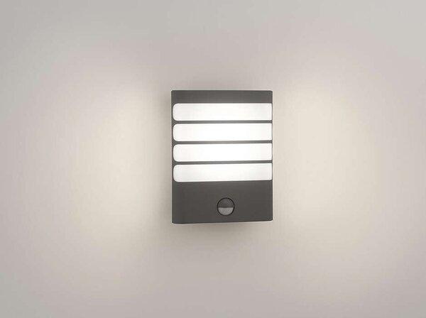 17274/93/16 Raccoon IR venkovní nástěnné LED svítidlo se senzorem 1x3W 270lm 2700K IP44, antracitové