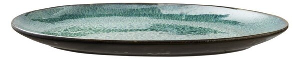 Zelený/černý servírovací talíř z kameniny Gastro Green/Black – Bitz
