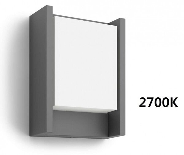 16460/93/16 Arbour venkovní nástěnné LED svítidlo 1x6W 600lm 2700K IP44, antracitové
