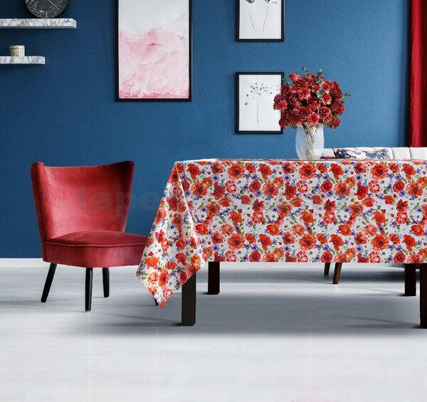 Ubrus PVC 5744710, metráž, 20 m x 140 cm, vlčí máky, IMPOL TRADE