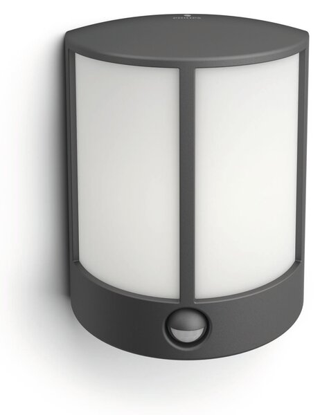 16465/93/16 Stock IR venkovní nástěnné LED svítidlo se senzorem 1x6W 600lm 2700K IP44, antracitové