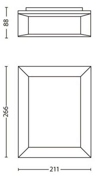 17293/93/16 Karp venkovní nástěnné LED svítidlo 1x6W 600lm 2700K IP44, antracitové