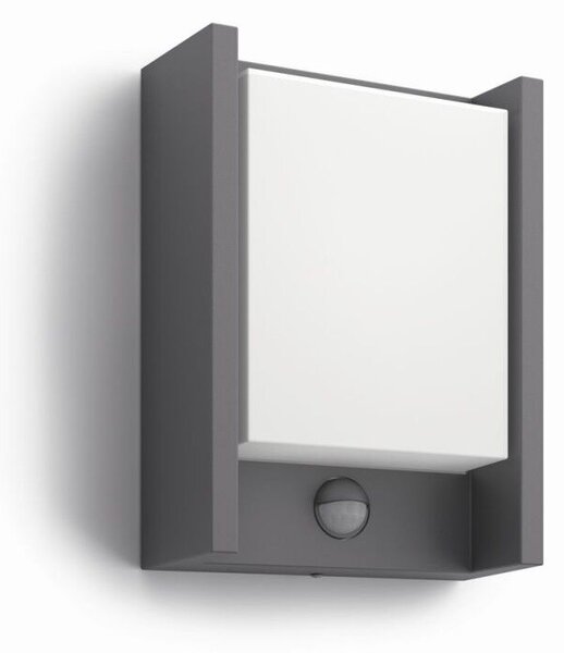 16461/93/16 Arbour IR venkovní nástěnné LED svítidlo se senzorem 1x6W 600lm 2700K IP44, antracitové