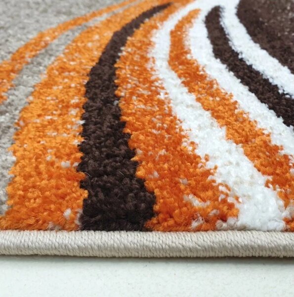 Kusový koberec ENIGMA NEW 307/78 Brown Orange - hnědo-oranžový - 80x150cm
