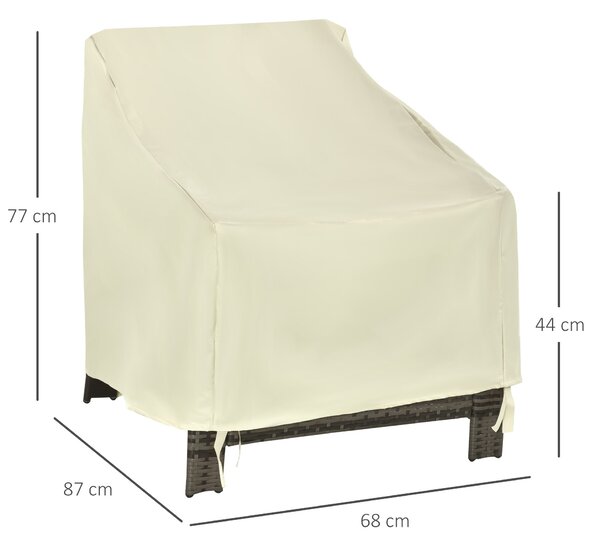 Ochranný obal Outsunny pro zahradní nábytek - voděodolný kryt proti dešti a slunci 68x87x77cm 600D Oxford látka | Aosom