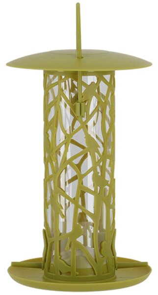 Závěsné krmítko pro ptáky Silo, 23x16 cm, plast, zelená