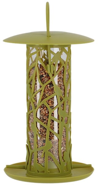 Závěsné krmítko pro ptáky Silo, 23x16 cm, plast, zelená