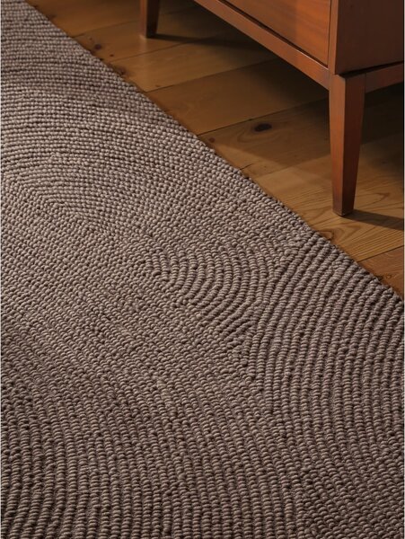 Taupe ručně tkaný vlněný běhoun 80x300 cm Calmio – Hanse Home