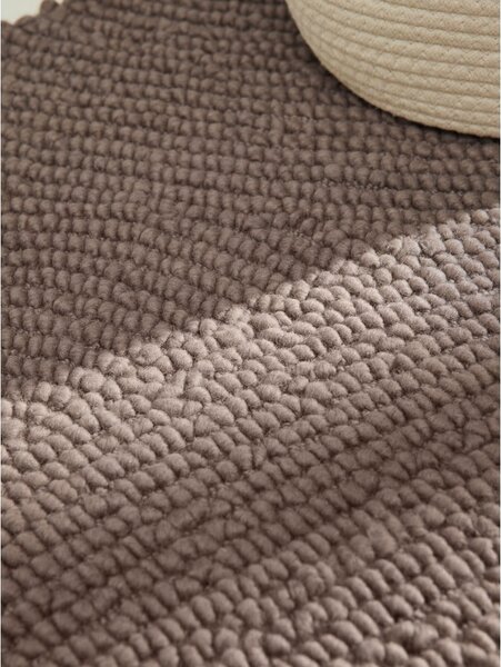 Taupe ručně tkaný vlněný běhoun 80x200 cm Calmio – Hanse Home
