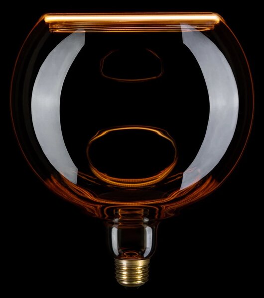 Creative cables Transparentní LED žárovka Ghost Line 6W 300Lm E27 1900K stmívatelná - G16