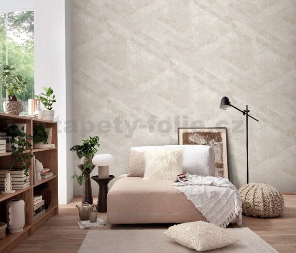 Vliesové tapety na zeď HIT2 10353-02, rozměr 10,05 m x 0,53 m, ArtDeco krémové, Erismann