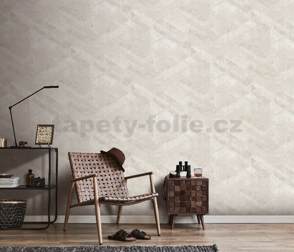 Vliesové tapety na zeď HIT2 10353-02, rozměr 10,05 m x 0,53 m, ArtDeco krémové, Erismann