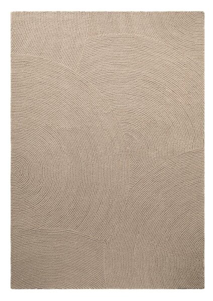Béžový ručně tkaný vlněný koberec 120x180 cm Calmio – Hanse Home