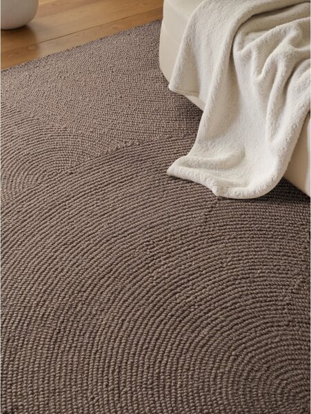 Taupe ručně tkaný vlněný koberec 200x300 cm Calmio – Hanse Home