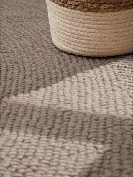 Taupe ručně tkaný vlněný koberec 200x300 cm Calmio – Hanse Home