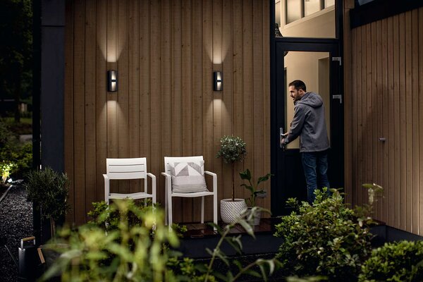 Philips LED Venkovní nástěnné svítidlo Shadow 2X4,5W, IP44, 1000lm
