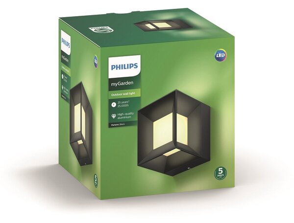16480/30/P0 Parterre venkovní nástěnné LED svítidlo 1x8W 800lm 2700K IP44, černé