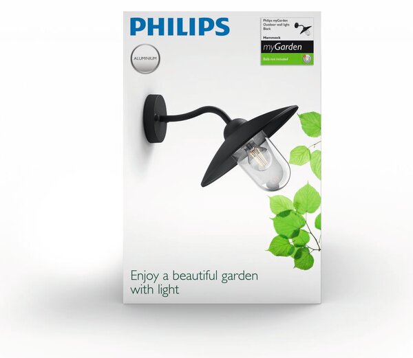 01643/30/PN Hammock venkovní nástěnné svítidlo 1xE27 60W bez zdroje IP44, černé