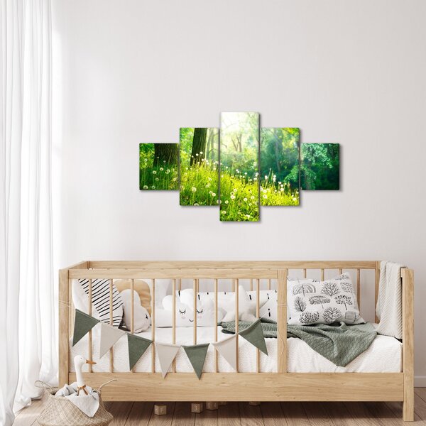 Obraz - Magická louka plná pampelišek (125x70 cm)