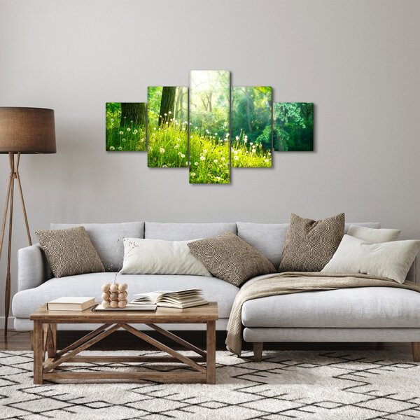 Obraz - Magická louka plná pampelišek (125x70 cm)