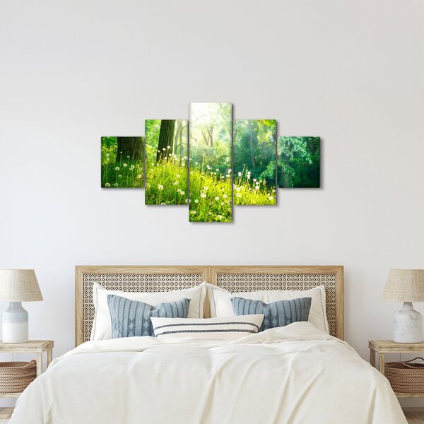 Obraz - Magická louka plná pampelišek (125x70 cm)