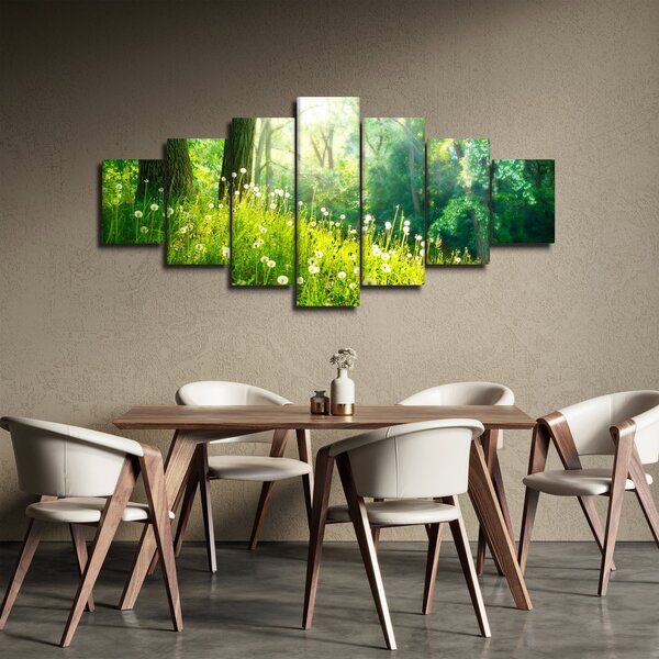 Obraz - Magická louka plná pampelišek (210x100 cm)