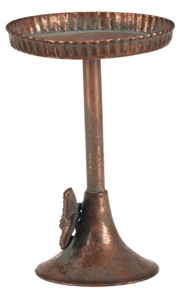 Kovový svícen 20 cm měděný FUP563-M