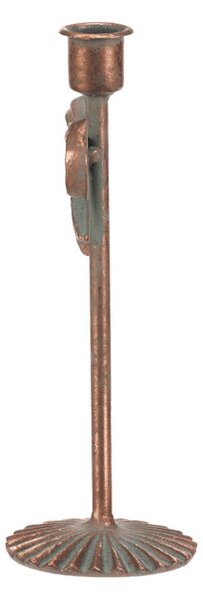 Kovový svícen 22 cm měděný FUP566-M