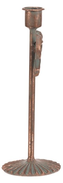 Kovový svícen 22 cm měděný FUP566-M