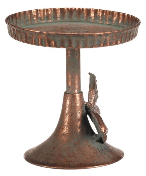 Kovový svícen 14 cm měděný FUP563-S