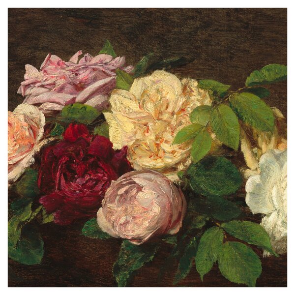 Obraz - Henri Fantin-Latour, Roses de Nice on a Table, reprodukce (30x30 cm)
