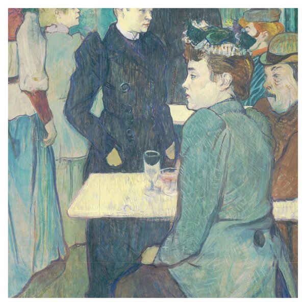Obraz - Henri de Toulouse-Lautrec, A Corner of the Moulin de la Galette, reprodukce (30x30 cm)