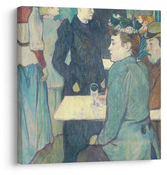 Obraz - Henri de Toulouse-Lautrec, A Corner of the Moulin de la Galette, reprodukce (30x30 cm)