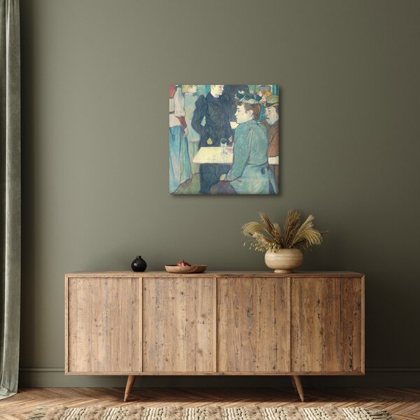 Obraz - Henri de Toulouse-Lautrec, A Corner of the Moulin de la Galette, reprodukce (30x30 cm)