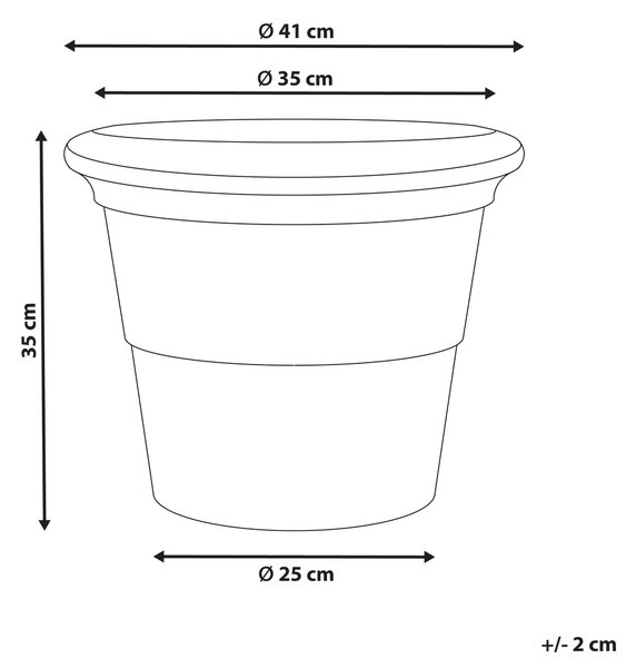 Květináč AEGEA 41 cm Béžová