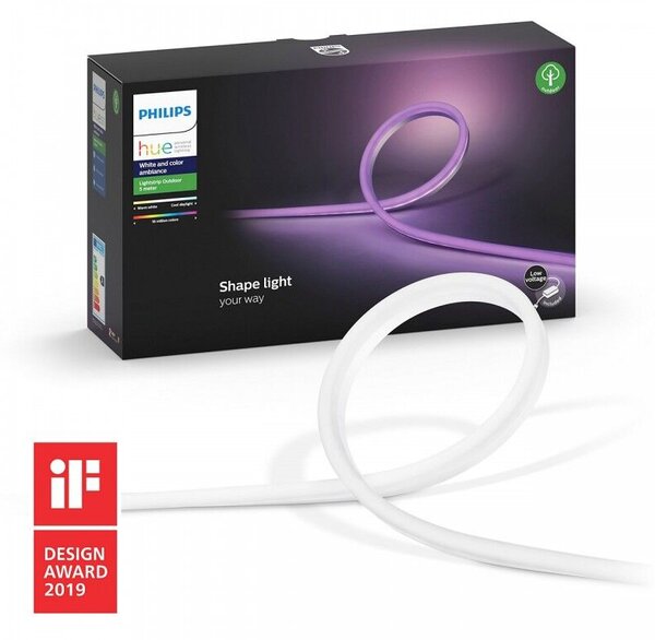 Hue WACA venkovní LED pásek 5m 37,5W 1490lm 2000-6500K RGB IP67 + napájecí jednotka