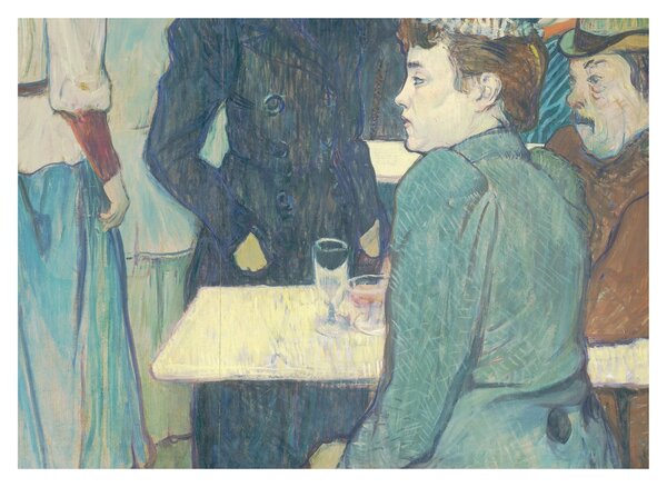 Obraz - Henri de Toulouse-Lautrec, A Corner of the Moulin de la Galette, reprodukce (70x50 cm)