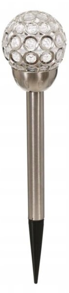 Solární lampa GLOBA stříbrná