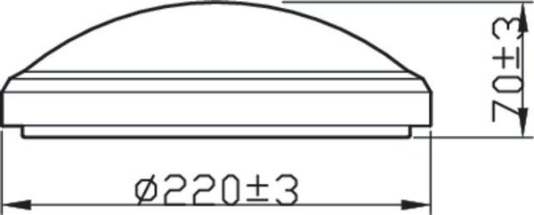 Doris venkovní přisazené LED svítidlo 1x6W 600lm 2700K 22cm IP54, černé