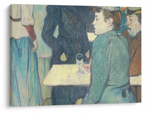 Obraz - Henri de Toulouse-Lautrec, A Corner of the Moulin de la Galette, reprodukce (70x50 cm)