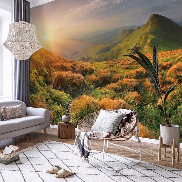 Vliesové fototapety 14599V8, rozměr 368 cm x 254 cm, horské údolí, IMPOL TRADE