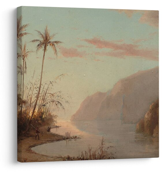 Obraz - Camille Pissarro, A creek in st. Thomas (Virgin Islands), reprodukce (30x30 cm)