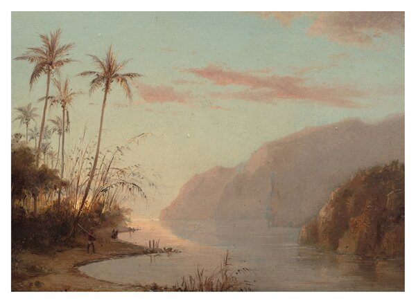Obraz - Camille Pissarro, A creek in st. Thomas (Virgin Islands), reprodukce (70x50 cm)