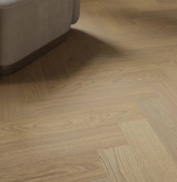 Vinylová SPC podlaha Barlinek Next Step Herringbone - Antic Oak s integrovanou podložkou