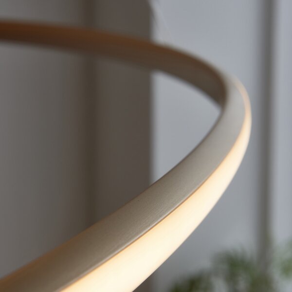 Endon 97645 - LED Stmívatelný lustr na lanku TWIRL LED/131W/230V 3000K zlatá