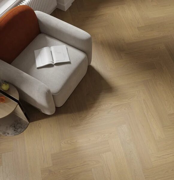Vynilová SPC podlaha Barlinek Next Step Herringbone - Antic Oak